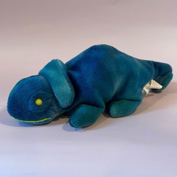 Vintage Rainbow the Chameleon 1997 Ty Beanie Baby 9.5” long Excellent Used Cond… - Picture 1 of 7